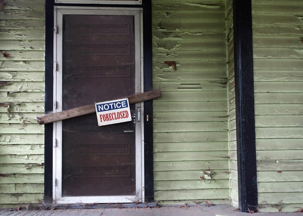 Foreclosures will have liens (and possibly piggyback loans) attached to the sale price
